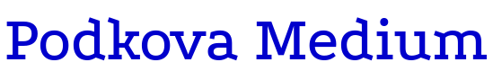 Podkova Medium шрифт